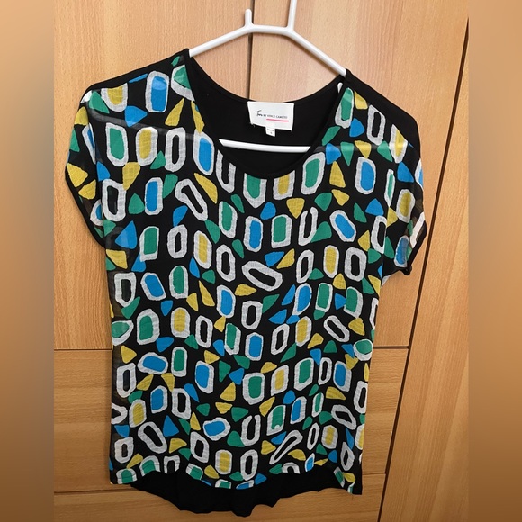 Two by Vince Camuto Color Black with multicolored print squares Women’s - Picture 3 of 9